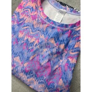 Ivivva Calm Long Sleeve Shirt White‎ Watercolor Performance Thumb Holes Girls 14